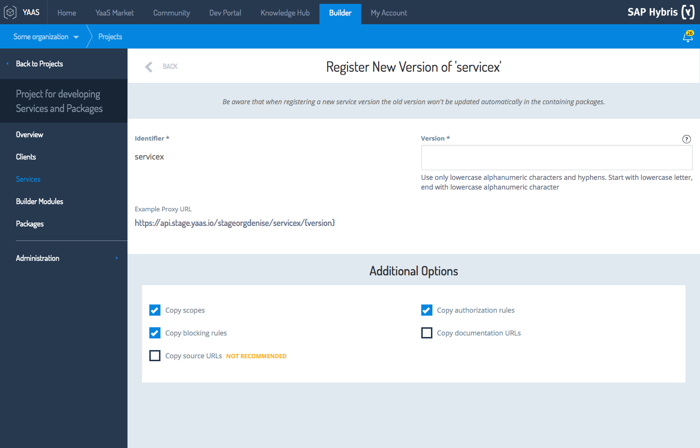 New service options