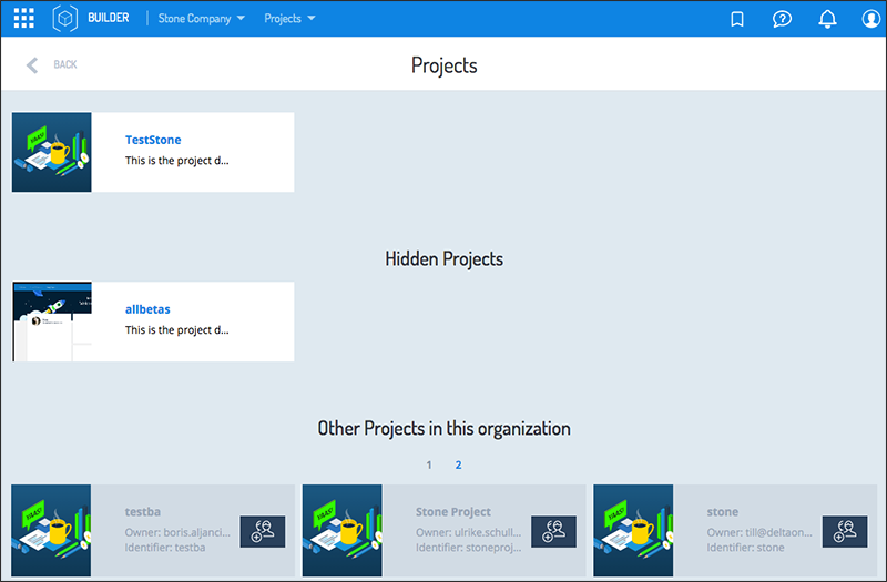 Default project avatars