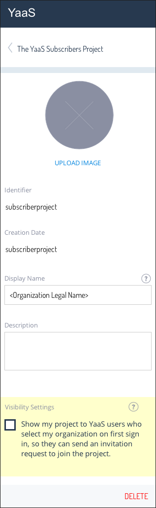 Organization owner setup