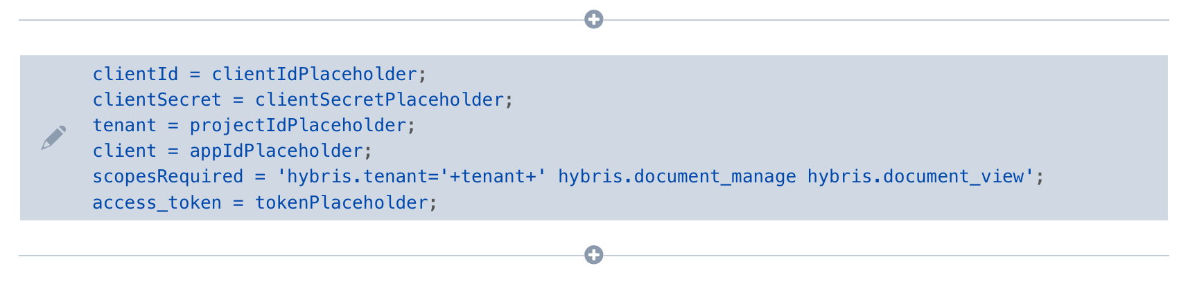 Pencil icon within code cell