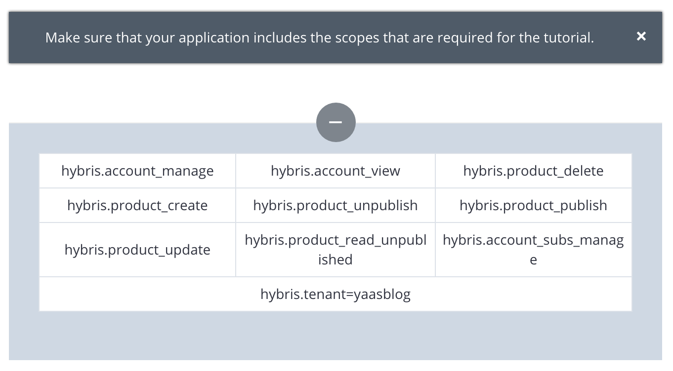 Scopes of picked application