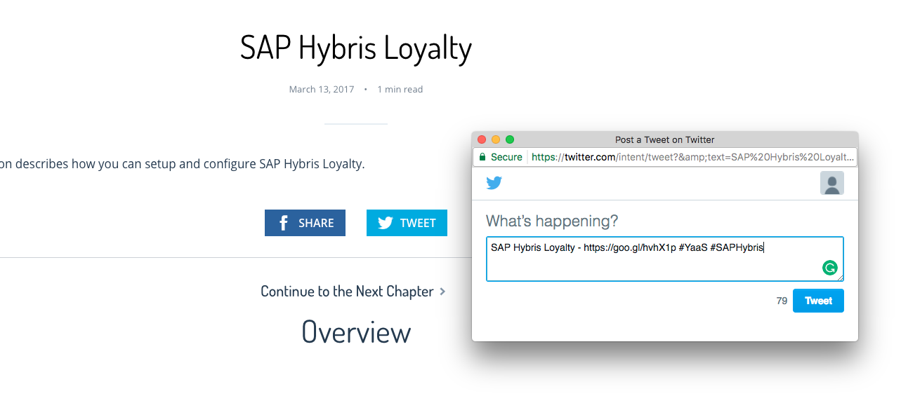 New social buttons on article page