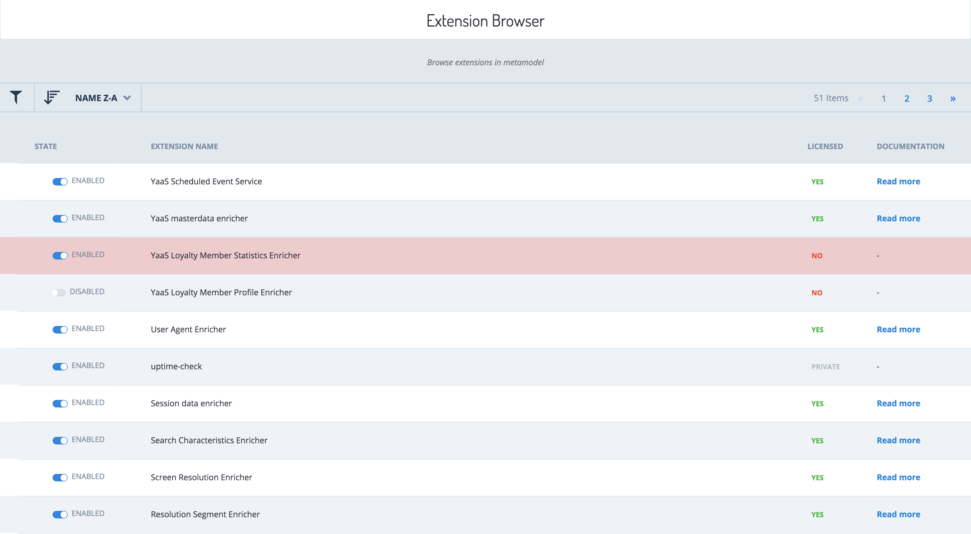Extension Browser