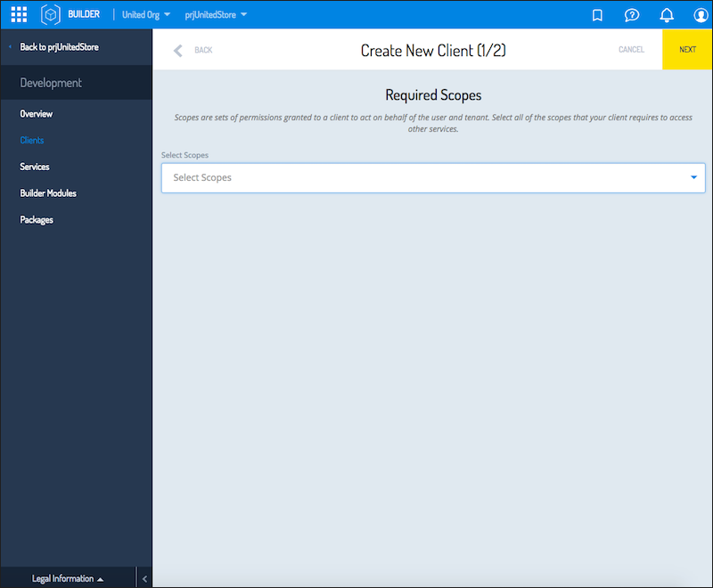 Create a client