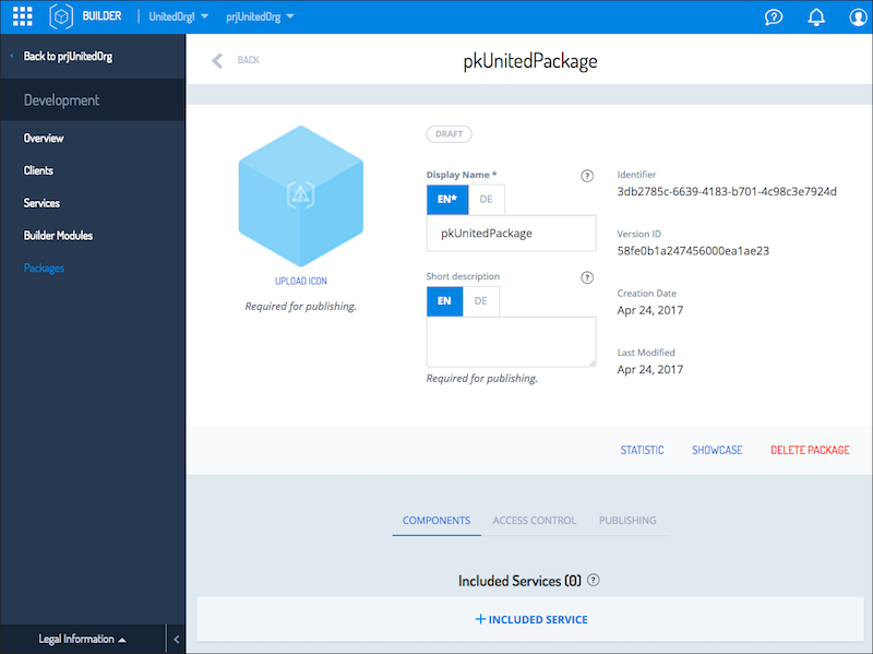 Package configuration