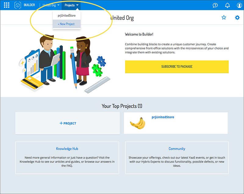 Create projects