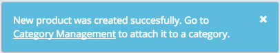 Info message with a link
