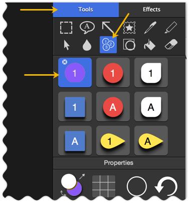 Snagit Editor Styles Menu